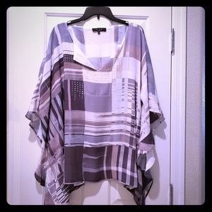 2X B.L.E.U. Woman Butterfly Blouse